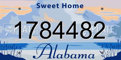 1784482 Alabama License Plate