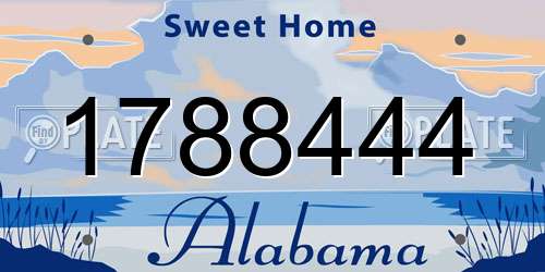 1788444 Alabama License Plate
