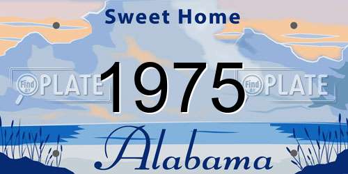 1975 Alabama License Plate
