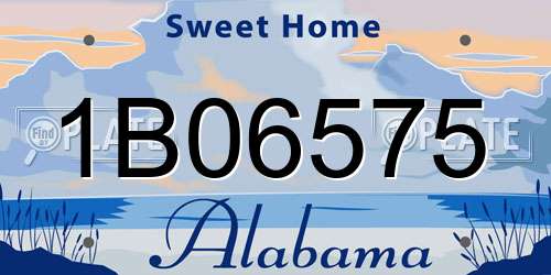1B06575 Alabama License Plate
