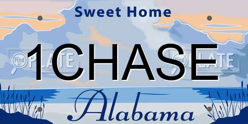 1CHASE Alabama License Plate