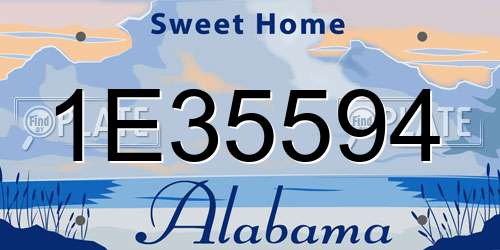 1E35594 Alabama License Plate