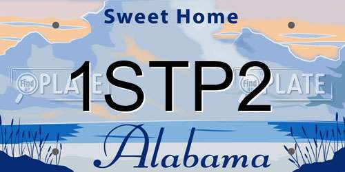 1STP2 Alabama License Plate