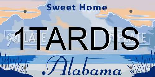 1TARDIS Alabama License Plate