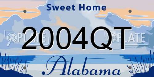 2004QT Alabama License Plate