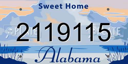 2119115 Alabama License Plate