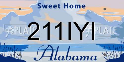 211IYI Alabama License Plate