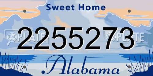 2255273 Alabama License Plate
