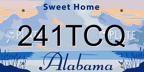 241TCQ Alabama License Plate