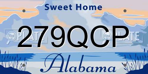 279QCP Alabama License Plate