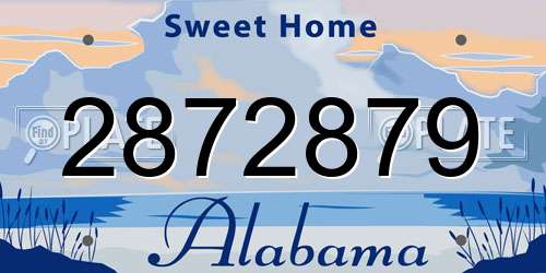 2872879 Alabama License Plate