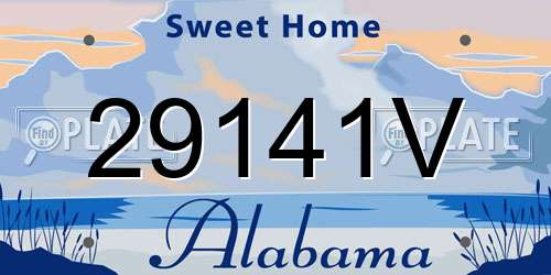 29141V Alabama License Plate