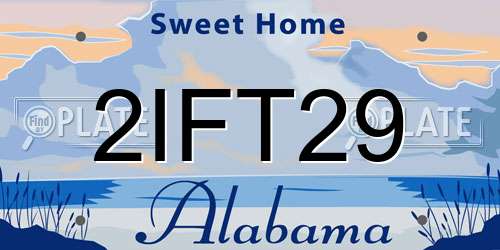 2IFT29 Alabama License Plate