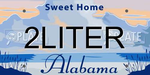 2LITER Alabama License Plate