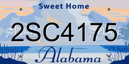 2SC4175 Alabama License Plate