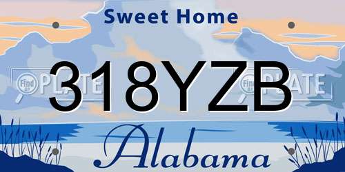 318YZB Alabama License Plate