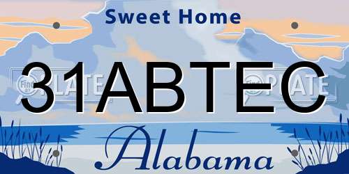 31ABTEC Alabama License Plate