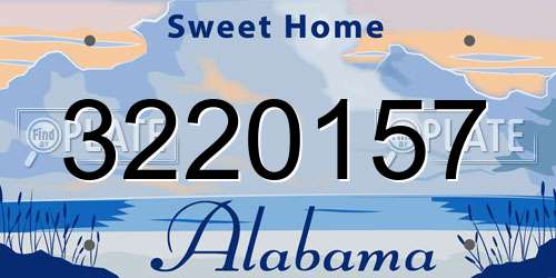 3220157 Alabama License Plate