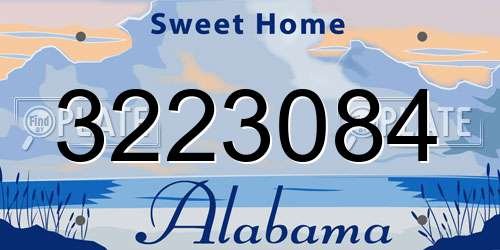 3223084 Alabama License Plate