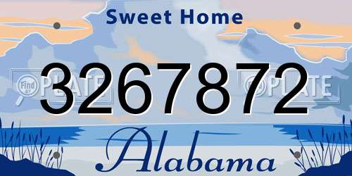 3267872 Alabama License Plate