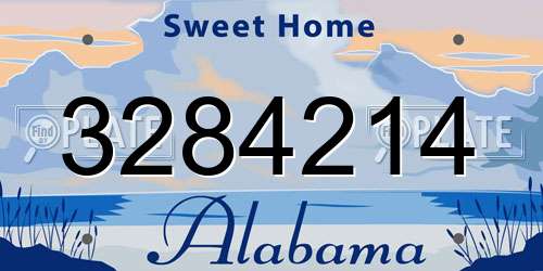 3284214 Alabama License Plate