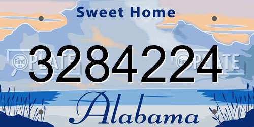 3284224 Alabama License Plate
