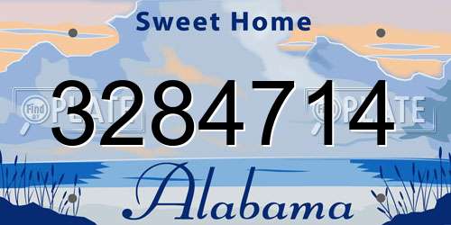 3284714 Alabama License Plate