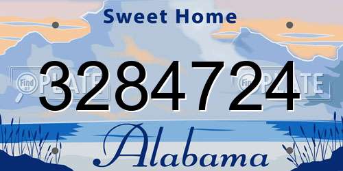 3284724 Alabama License Plate