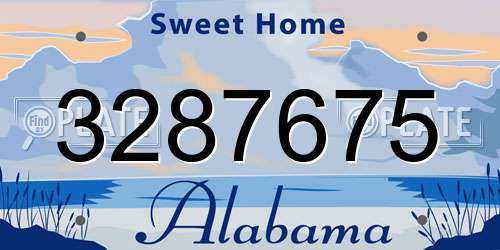 3287675 Alabama License Plate