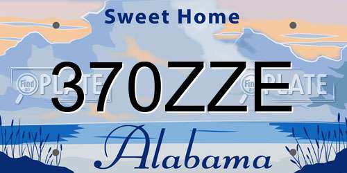 370ZZE Alabama License Plate