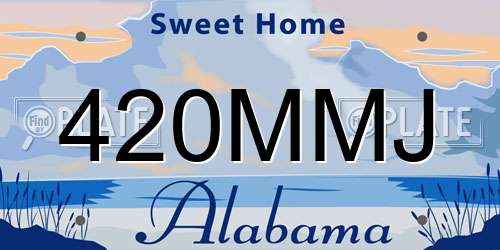 420MMJ Alabama License Plate