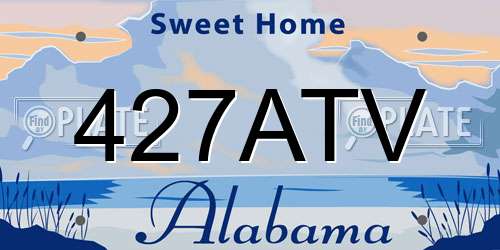 427ATV Alabama License Plate