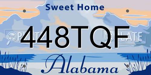 448TQF Alabama License Plate