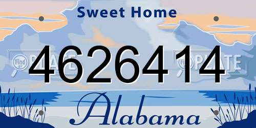 4626414 Alabama License Plate