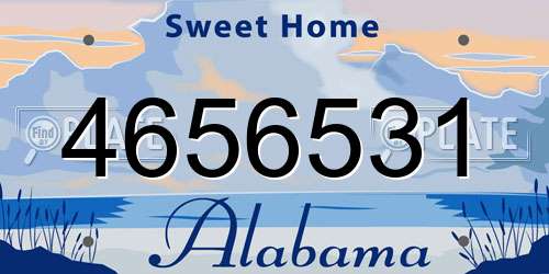 4656531 Alabama License Plate
