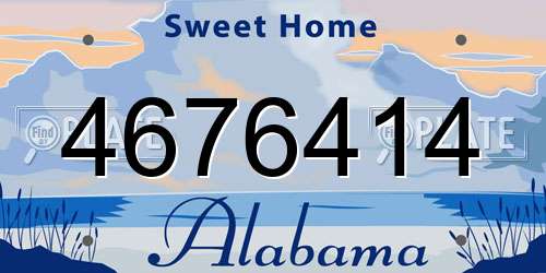 4676414 Alabama License Plate