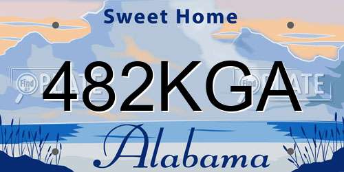 482KGA Alabama License Plate
