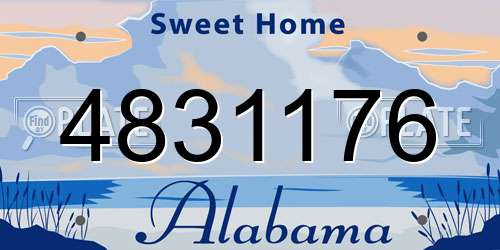 4831176 Alabama License Plate