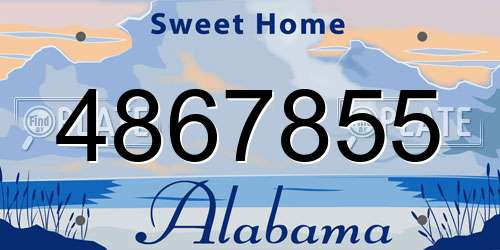4867855 Alabama License Plate