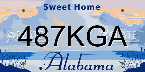 487KGA Alabama License Plate