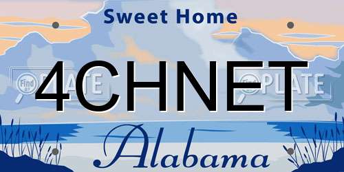 4CHNET Alabama License Plate