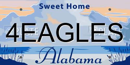 4EAGLES Alabama License Plate