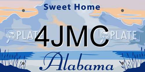 4JMC Alabama License Plate