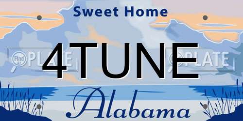4TUNE Alabama License Plate