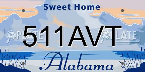 511AVT Alabama License Plate