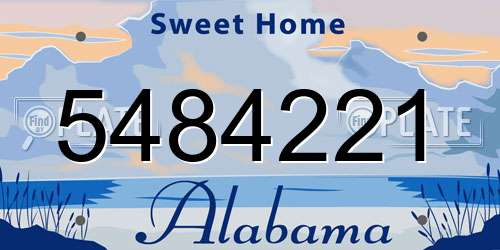 5484221 Alabama License Plate