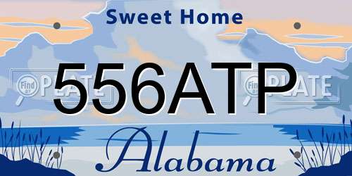 556ATP Alabama License Plate