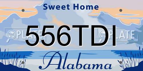 556TDI Alabama License Plate