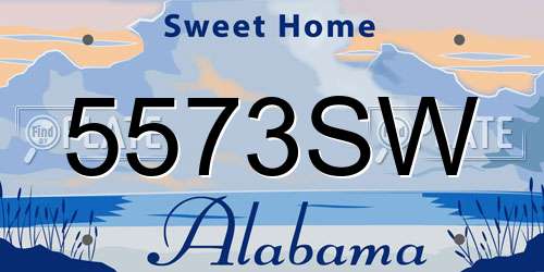 5573SW Alabama License Plate