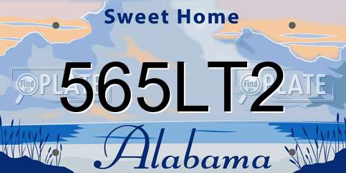565LT2 Alabama License Plate